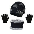 thumbnail image 1 of MSJUHEG Hats For Men Beanie Boys And Scarf Hat Three Piece Girls Knit Baby Windproof Warm Thicken Cap Gloves Winter Hats Bomber Hats Dark Blue One Size, 1 of 4