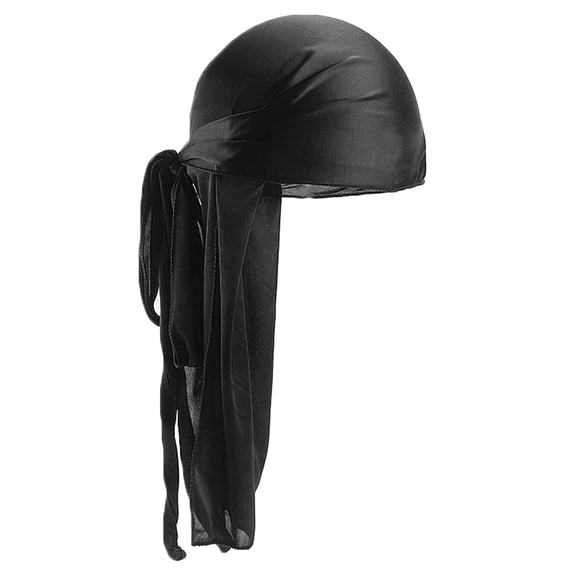 MSJUHEG Hats For Men Winter Hat Women'S Foldable Color Headband Silky Hat Bundle With Long Stretchy Tail And Wide Straps Loss Caps Slouchy Hat Baseball Cap Black One Size