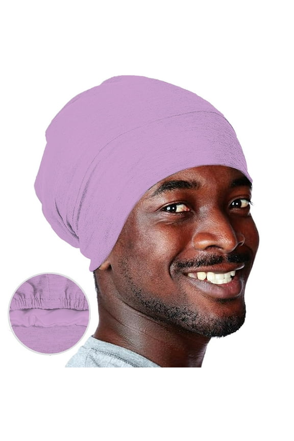Head Coverings,Turbans,Head Scarf,Hair Scarves,Chemo Hats,Double Layer Sleeping Cap Sets Head Cap Hot Elastic Wrap Head Cap Bonnet Purple One Size