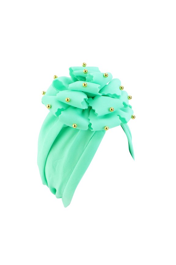 Head Coverings for Women,Turbans for Women,Head Scarf,Hair Scarves for Women,Chemo Hats for Women,Head Scarf Hat Cap Turban Wrap Hats Headwear Green One Size