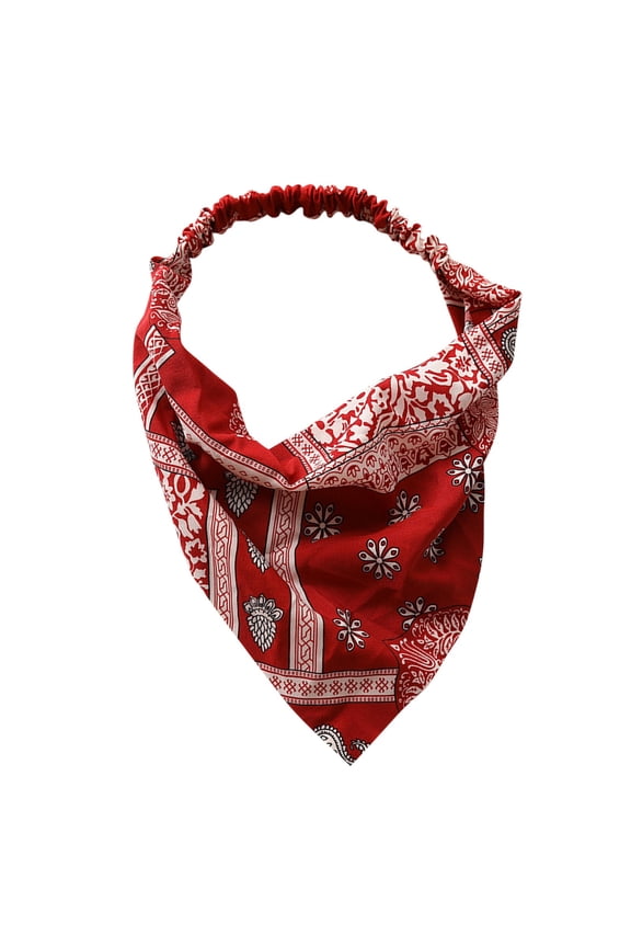 Head Scarf Bandana Lightweight Hair Scarf Boho Head Wrap Soft Hair Scarf with Ties Elastic Bandana Retro Headband Scarf Shawl Hair Scarves Daily Casual Everyday Z2 D One Size