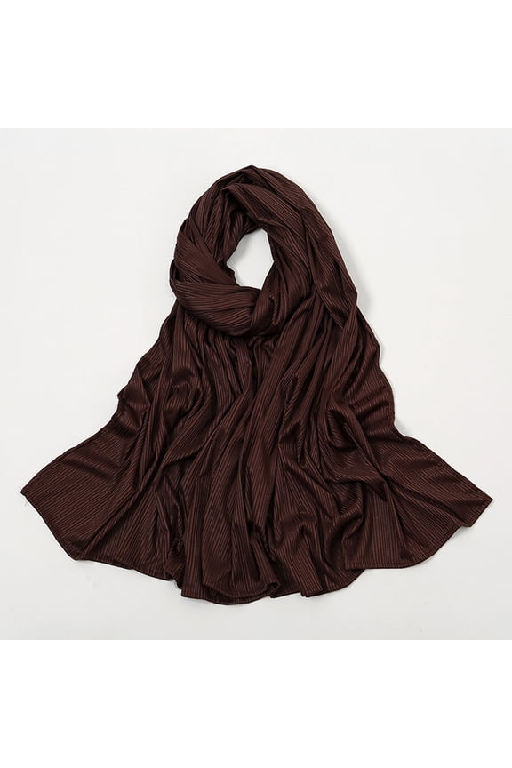 Head Scarves for Chemo,Turbans for Women,Hair Scarf,Chemo Headwear for Women,Head Wraps for Women,Casual Simple Solid Multiknit Rib Muslim Hijab Coffee One Size