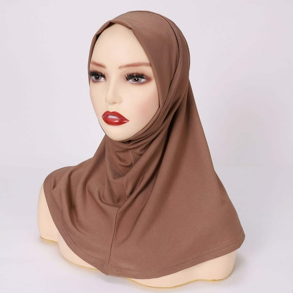 MSJUHEG Head Scarves for Chemo,Turbans,Hair Scarf,Chemo Headwear,Head Wraps,Head Hat Cap Hair Cover Wrap Headwear Long Turban Cap Khaki A