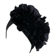 thumbnail image 1 of MSJUHEG Headband Hats for Women Baseball Cap Casual Big Flowers Solid Head Hat Cap Headwear Muslim Turban Cap Slouchy Headwear Hats for Men Fascinators Hats for Women Polyester 1PC Hat Black One Size, 1 of 4