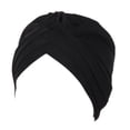 thumbnail image 1 of MSJUHEG Headband Hats for Women Baseball Cap Womens Casual Head Hat Cap Headwear Muslim Turban Cap Headwrap Turban Cap Hats for Men Fascinators Hats for Women Polyester 1PC Hat Black One Size, 1 of 4