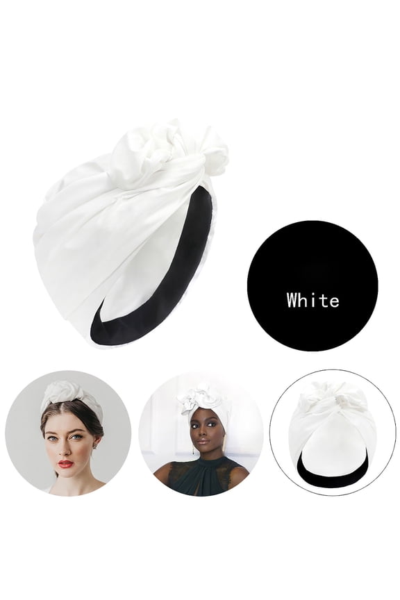 Headbands,Tie Headband,Wire Headband,Boho Bandeau,Thick Headbands,African Turban Head for Turbans and Head Hair Hats for Fashion White One Size