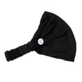 thumbnail image 1 of MSJUHEG Headbands for Women,Tie Headband,Wire Headband,Boho Bandeau,Thick Headbands for Women,Hairband with Button Holder Wearing Ears Head Wrap Headband Black One Size, 1 of 1