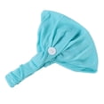 thumbnail image 1 of MSJUHEG Headbands for Women,Tie Headband,Wire Headband,Boho Bandeau,Thick Headbands for Women,Hairband with Button Holder Wearing Ears Head Wrap Headband Blue One Size, 1 of 1