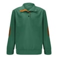 thumbnail image 1 of MSJUHEG Hoodies for Men Mens Hoodies Men's Fashion Spring and Autumn Casual Long Sleeve Button Solid Color Long Sleeve T Shirt Top Camo Hoodie Mens Sweater Green Xxl, 1 of 8