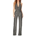 thumbnail image 1 of MSJUHEG Jumpsuits For Women One Piece Jumpsuits For Women New Jumpsuit Sleeveless Halter Neck Sequin Pants Women Womens Jumpsuit Gray L, 1 of 4