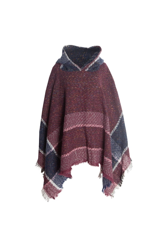 Kimonos,Poncho Sweater Women,Cape Coat,Shawl Wraps,Wrap Cardigan,Warm Scarf Shawl Cotton Scarf Tassel Multi Plaid Shawl Multifunctional Belt Hat B One Size