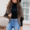 thumbnail image 1 of MSJUHEG Kimonos for Women,Poncho Sweater Women,Cape Coat for Women,Shawl Wraps for Women,Wrap Cardigan,Outerwear with Fashionable Knitted Tassel Cape Shawl Khaki A, 1 of 4