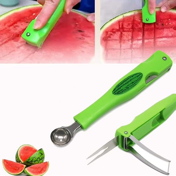 MSJUHEG Kitchen Utensils Cooking Utensils Set Splitter Melon Ballers And Fruit Scoop Set Cutter Fruit Carving Tools Kitchen Utensils Set Multi-Color
