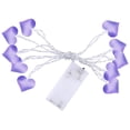 thumbnail image 1 of MSJUHEG Led Strip Lights Led Lights For Bedroom 1.5M 10 Lights Led Light String Led Fabric Heart Room Decoration Light Romantic Confession Led Lights Purple, 1 of 9