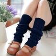 thumbnail image 1 of MSJUHEG Leg Warmers,Goth Accessories,80s Outfit for Women,Legwarmers,Ballet Leg Warmers,Fashion Women Winter Warm Leg Knitted Crochet Long Socks Blue One Size, 1 of 6