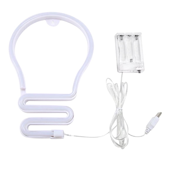 MSJUHEG Light Bulbs Led Light Bulb Light Bulb Neon Sign Led Neon Lights Usb Battery Powered Wall Light Bulb Strip Steady Brightness Led Lights Green