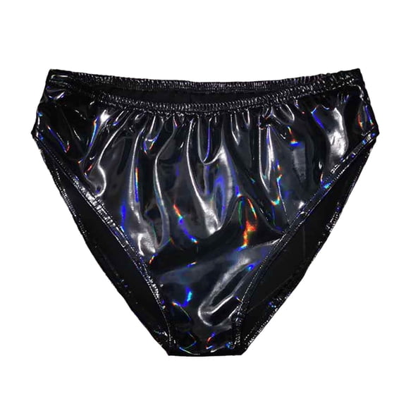 MSJUHEG panties Womens panties Women panties Bright Small Wrapped Hip Bright Mirror Paint High Waist Appeal panties Underwear Plus Size panties A Xl