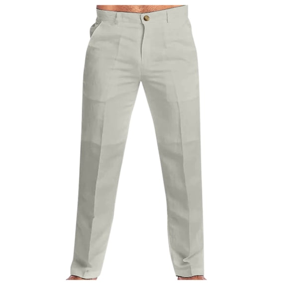 MSJUHEG Mens Pants Work Pants For Men Men Pant All Solid Color Painting Loose Plus Size Trouser Beach Pockets Pant Cargo Pants For Men Gray Xl