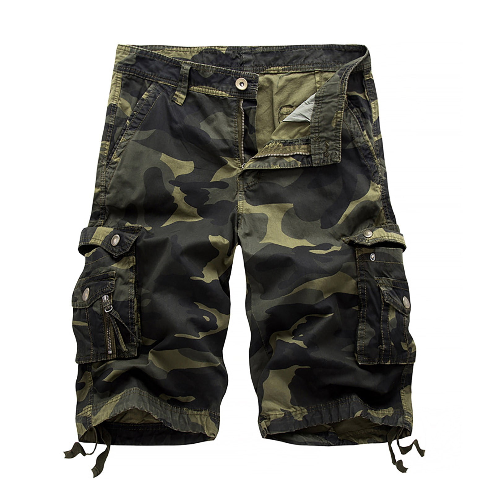 Men's Asymmetrical Camouflage Shorts main image 1