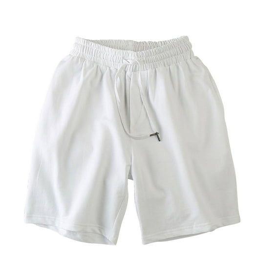 MSJUHEG Mens Shorts Men'S Shorts Trend Comfortable Solid Mesh Shorts Shorts Men White 4Xl