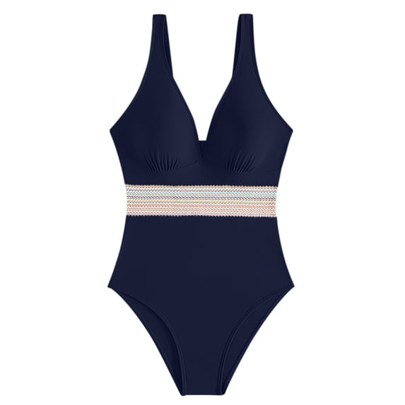 MSJUHEG Monokini,Plus Size One Piece Swimsuit,High Cut Swimsuit,Tie Side,Bandeau Bathing Suits,Strapless Swimsuits for Women,1 Piece Swimsuit Blue XL