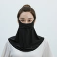 thumbnail image 1 of MSJUHEG Neck Gaiter Women,Loops Face Mask,Bandana Face Mask,Motorcycle Face Mask,Cloth Face Mask,Driving Neck Guard Sunshade Kini Mask Protective Scarf Black One Size, 1 of 4