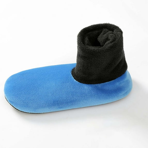 MSJUHEG Non Slip Socks,Grip Socks,Fuzzy Socks,Slipper Socks,Pilates Socks,Floor Socks Thigh High Socks Padded and Thickened Warm Socks Sets Blue One Size