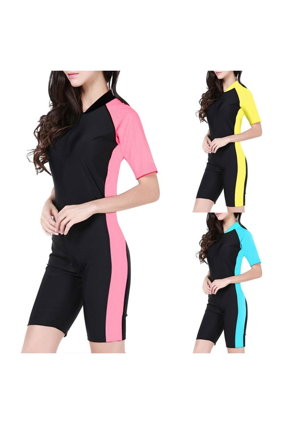 One Piece Swimsuit Women,Blue Swimsuits for Women,Scuba Swimsuit for Women,One-Sun Clothing Diving Suit Surf Suit Swimsuit,One Piece Body Suits for Womens,Surf Swimsuits for Women Blue S