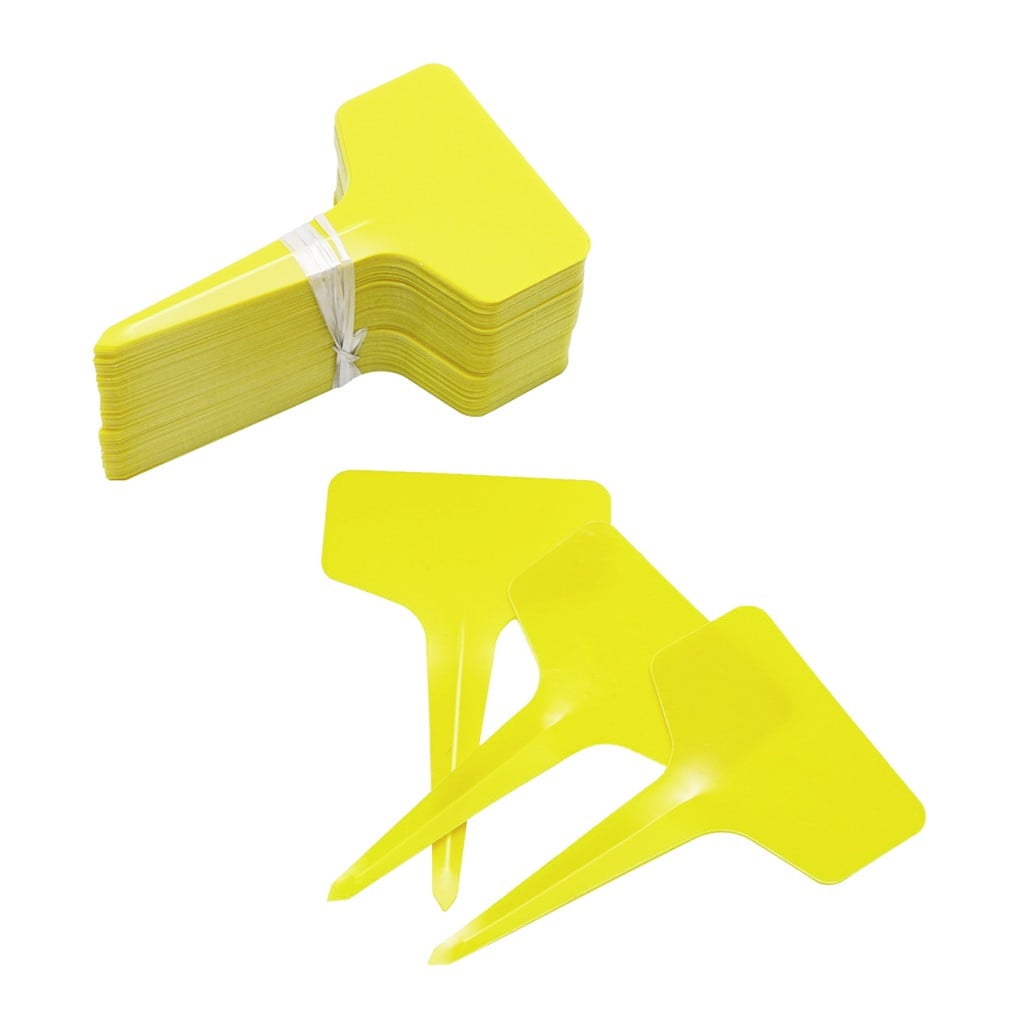 MSJUHEG Plant Labels Name Tags 100Pc Plastic Plant TType Tags Markers