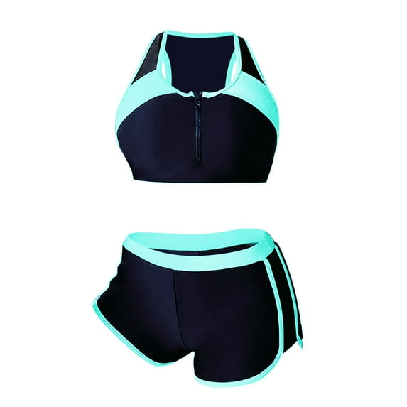 MSJUHEG Plus Size Boyshorts,Swimwear Boy Shorts with Pocket,High Waisted Swimsuit Shorts,Board Shorts,Swim Board Shorts,Tankini Boy Shorts,Boyshort Swimsuits for Women Black 2XL