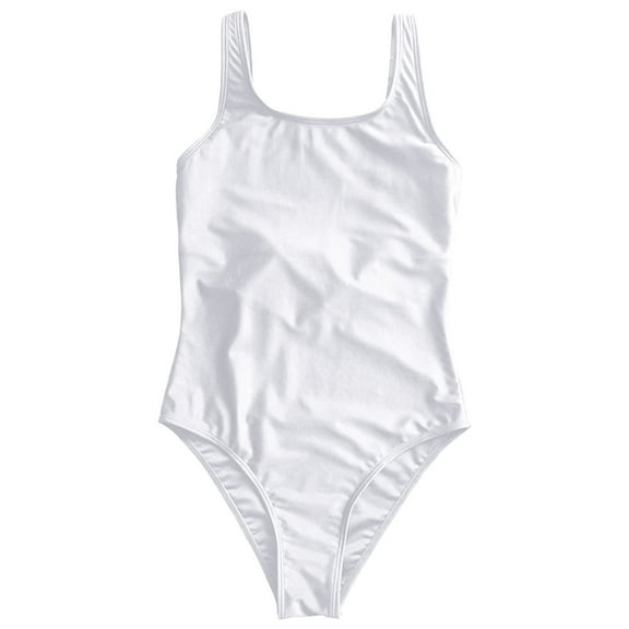 MSJUHEG Push Up Swimwear,Womens Tankini Bathing Suits,V Neck,High Waist Bathing Suit,Monokini Swimsuits for Women,Womens Bathing Suits,Swim Suits for Women 2025 White L