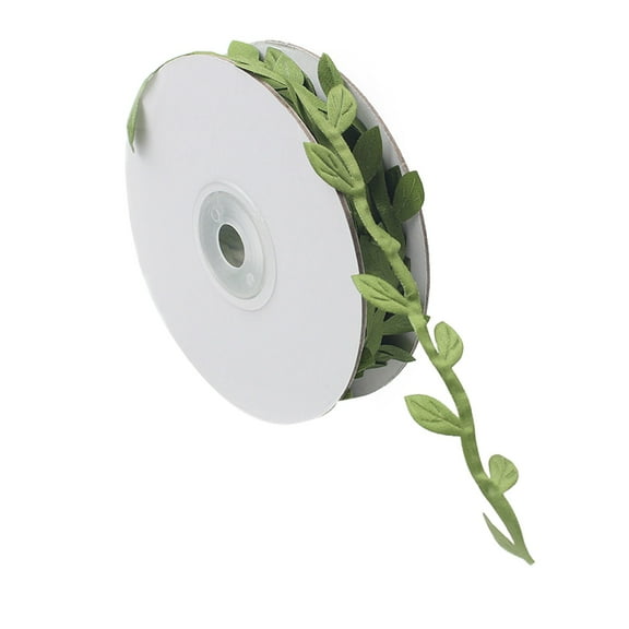 MSJUHEG Room Decor Flowers Leaf Color Leaf Wreath Accessories Decorative Cloth Flower Rattan 10M Roll Home Decor Green