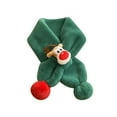 thumbnail image 1 of MSJUHEG Scarf Shawls And Wraps Children Christmas Cute Scarf Warm Scarf Neck Warmer For Toddlers Boys Girls Silk Scarf Green S, 1 of 2
