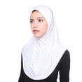 thumbnail image 1 of MSJUHEG Scarf Shawls And Wraps Muslim Women Inner Hijab Headscarf Cap Islamic Full Cover Islamic Hat Silk Scarf White One Size, 1 of 6