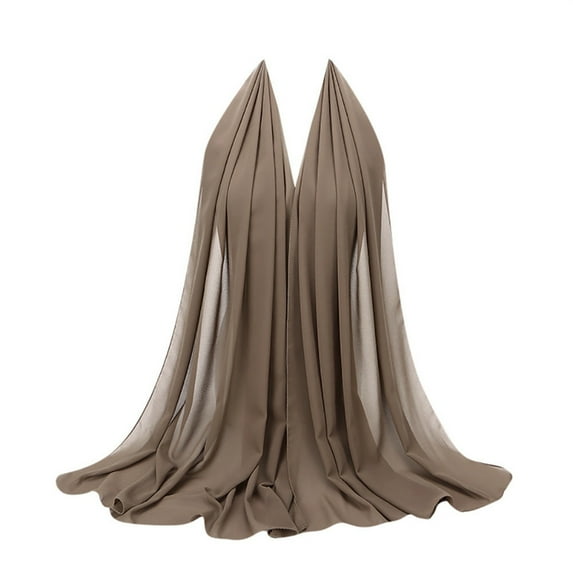 MSJUHEG Scarf Shawls And Wraps Women Plain Bubble Chiffon Scarf Hijab Wrap Printe Shawls Headband Muslim Hijabs Silk Scarf Multicolor10 One Size