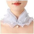 thumbnail image 1 of MSJUHEG Scarf Shawls And Wraps Women'S Sun Proof Thin Spring Summer Headband Cervical Vertebra Neck Scarf Silk Scarf White One Size, 1 of 2