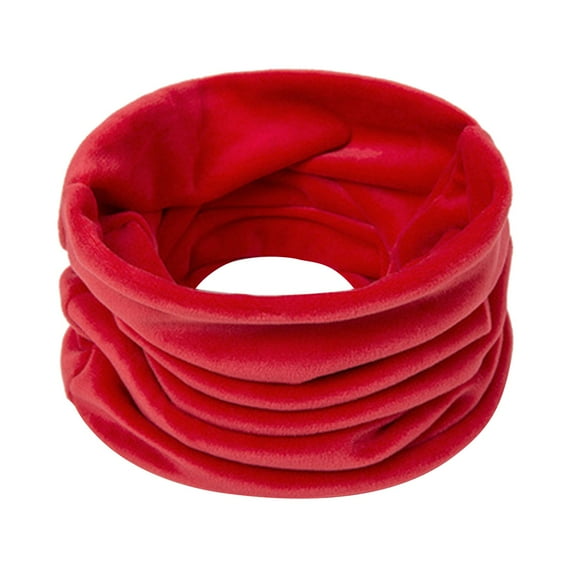 MSJUHEG Shawls And Wraps Scarf Winter Ski Neck Protector Female Autumn And Winter Gold Velvet Windproof Neck Protector Neck Scarf Thickened Windproof Collar Scarf Scarf For Women Red One Size