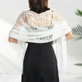 thumbnail image 1 of MSJUHEG Sheer Scarf,Boho Scarf,Scarves for Women Lightweight,Cotton Scarf for Women Lightweight,Floral Scarf for Women,Cheongsam Shawl Hollowed Out Shawl White One Size, 1 of 3
