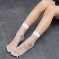 thumbnail image 1 of MSJUHEG Sheer Socks,Mesh Socks,See Through Socks,Trouser Socks Women,Lace Socks,Glitter Fashion Solid Socks Elastic Sock Women Ankle Transparent Socks White One Size, 1 of 4
