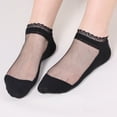thumbnail image 1 of MSJUHEG Sheer Socks,Mesh Socks,See Through Socks,Trouser Socks Women,Lace Socks,Short Socks Lace Socks Breathable Glass Silk Socks Silk Lace Socks Black One Size, 1 of 3