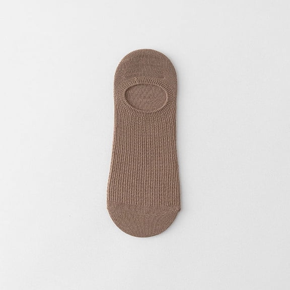 MSJUHEG No Show Socks Womens,Lace Socks,Womens Socks,Footies Socks for Women,Flat Socks,1 Pairs Male Summer Mesh Socks Solid Breathable Sock Slippers Coffee One Size