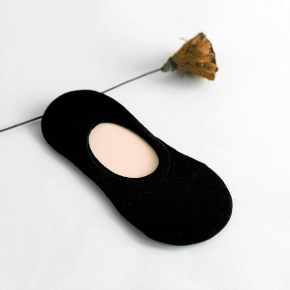 MSJUHEG No Show Socks Womens,Lace Socks,Womens Socks,Footies Socks for Women,Flat Socks,Anti Slip Shallow Mouth Concealed Breathable Sports Boat Socks Black One Size