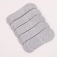thumbnail image 1 of MSJUHEG No Show Socks Womens,Lace Socks,Womens Socks,Footies Socks for Women,Flat Socks,Mens Silicone Non Slip Shallow Mouth Simple Top Boat Socks Gray One Size, 1 of 4