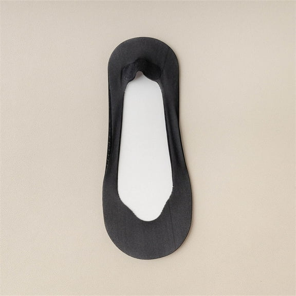 MSJUHEG No Show Socks Womens,Sheer Socks for Women,Womens Ankle Socks,Low Cut Socks Women,Flat Socks,Low Cut Non Slip Ankle Socks Hidden Cushioned Socks Black 1 One Size