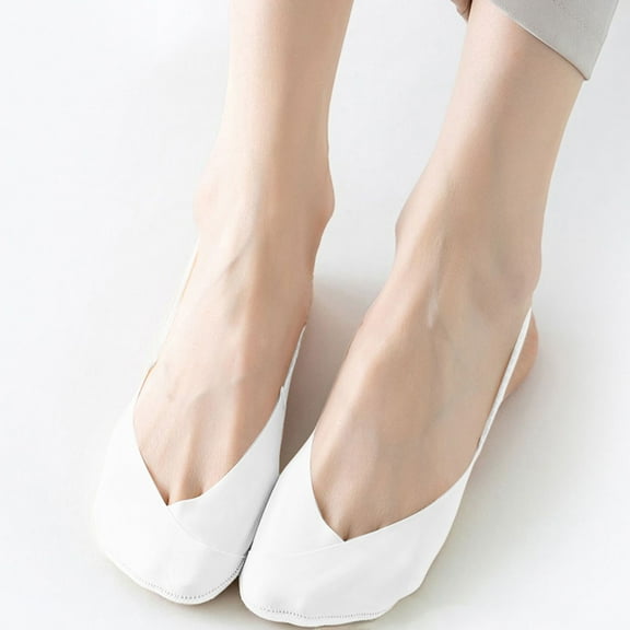 MSJUHEG No Show Socks Womens,Sheer Socks for Women,Womens Ankle Socks,Low Cut Socks Women,Flat Socks,Solid Soft Sport Socks Hollow Stockings Summer Socks White One Size