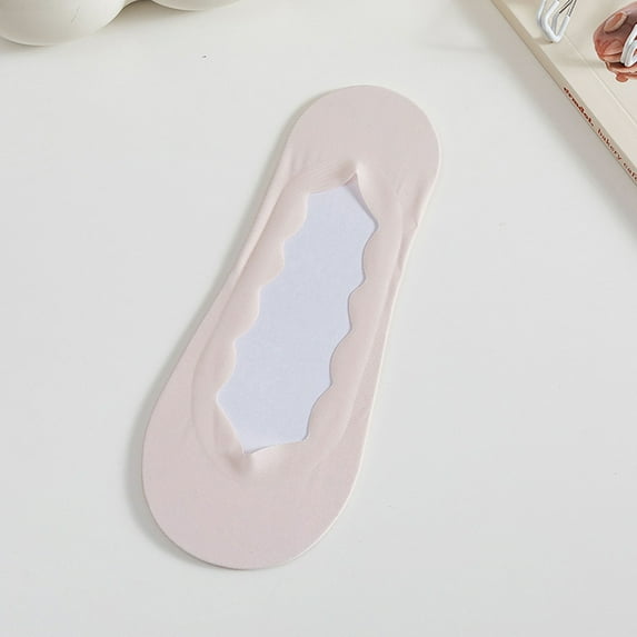 MSJUHEG No Show Socks Womens,Sheer Socks,Womens Ankle Socks,Low Cut Socks Women,Flat Socks,Ballerina Socks Non Slip Socks Lace Splice Socks Boat Socks Pink One Size