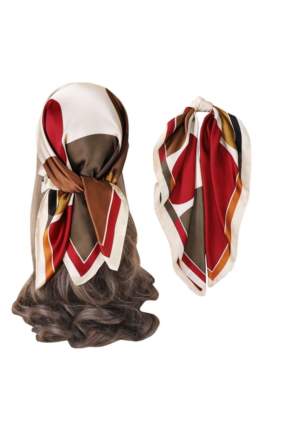 Silk Scarf Neck Scarves Silk Handkerchief Scarf for Women Silk Scarf Women's Neck Scarf Fashion Scarves Headbands for Women Silk Twilly Scarves for Women Silk G a
