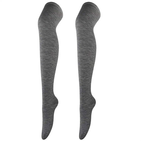 MSJUHEG Socks For Women Womens Socks 1 Pairs Women'S Fashion Solid Color Over The Knee Long Socks High Socks Thigh High Socks Dark Gray One Size