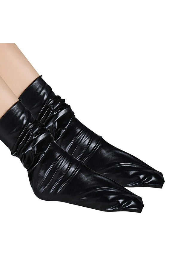 Socks For Women Womens Socks Women Men Socks Casual Work Business Reflective Solid Fashion Sock Comfortable Thigh High Socks Black One Size