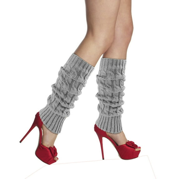 MSJUHEG Socks,Running Socks,Fuzzy Socks,Womens Ankle Socks,Crew Socks,Socks High Knit Cable Socking Boot Long Stocks Extra Leg Warm Thigh Girls Socks Gray One Size